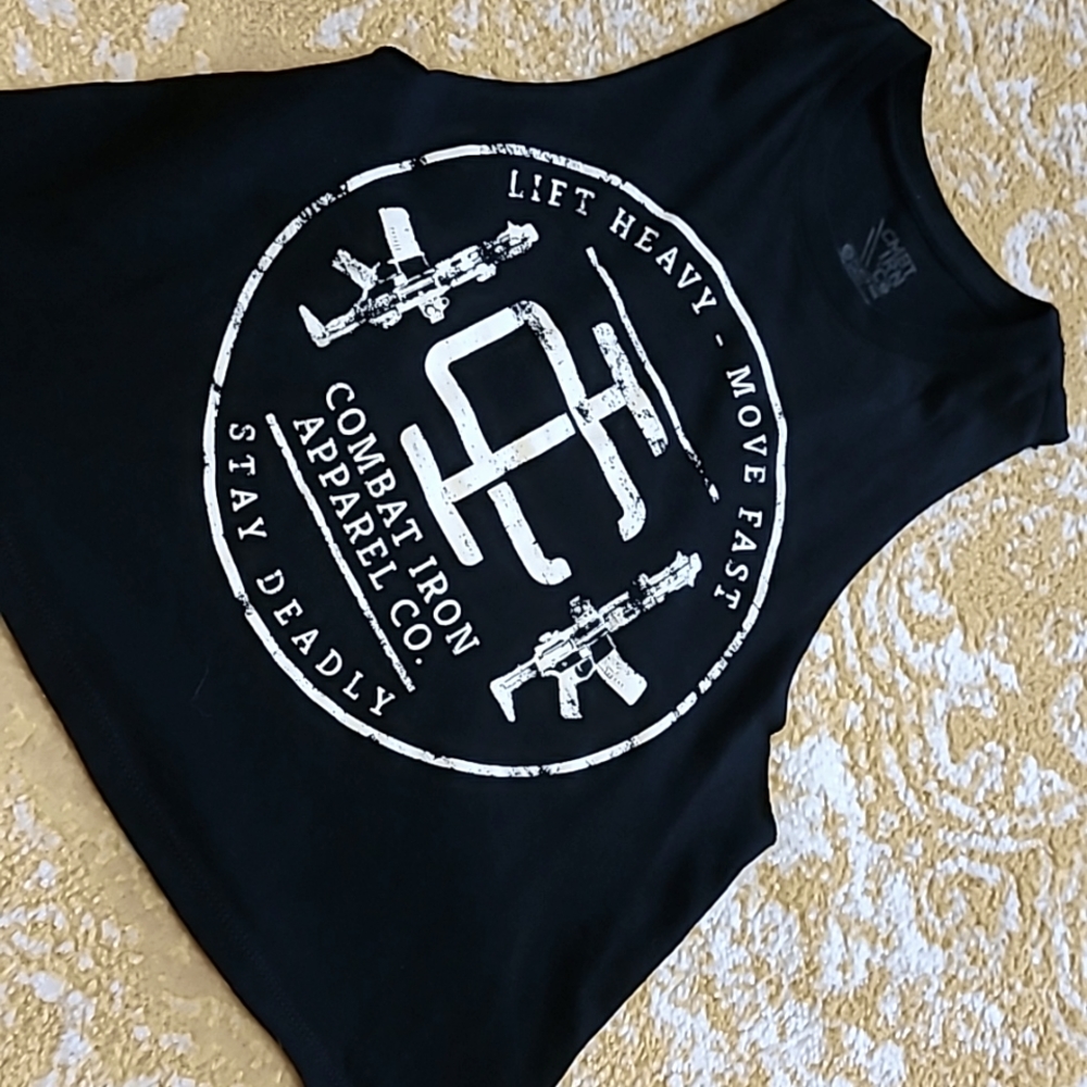 NWOT Stay Deadly Crop Muscle Tank